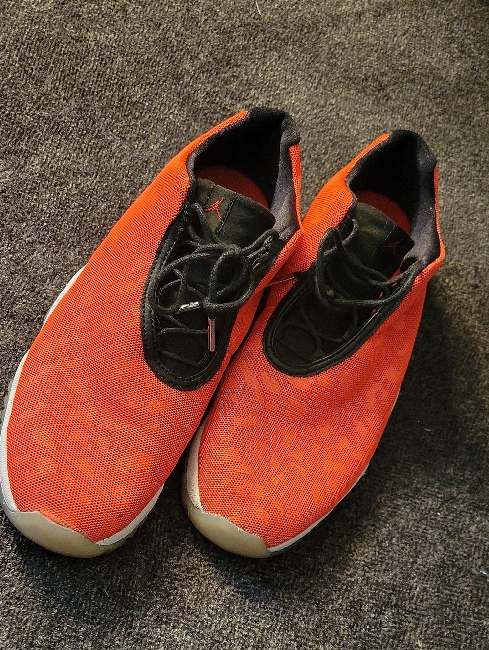 Jordan Men's Slip-On Sneakers in Orange and Black